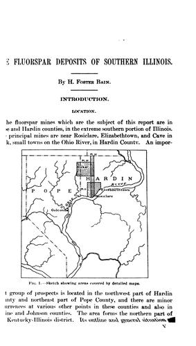 The fluorspar deposits of southern Illinois