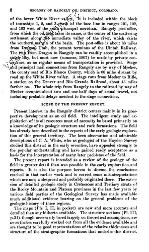 Geology of the Rangely oil district, Rio Blanco County, Colorado
