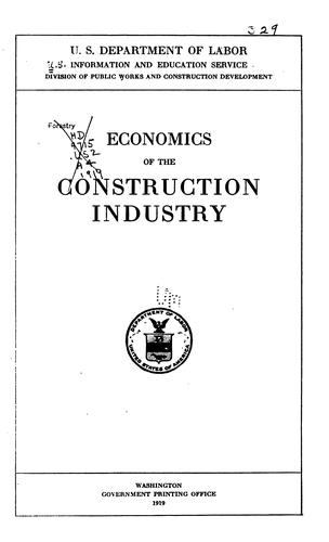 Economics of the construction industry