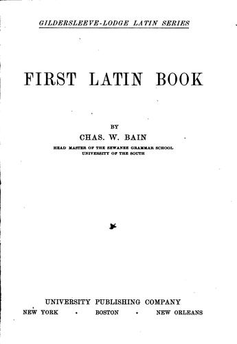 First Latin book