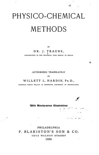 Physico-chemical methods