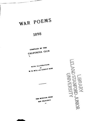 War Poems 1898