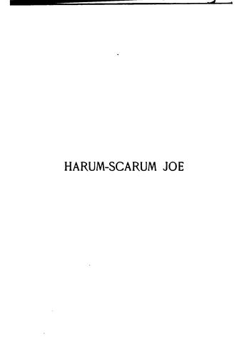 Harum-scarum Joe