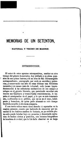 Memorias de un setentón