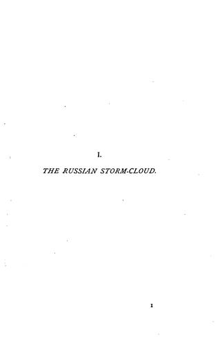 The Russian storm-cloud, or, Russia in her relations to neighbouring countries