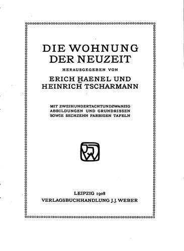 Die Wohnung der Neuzeit