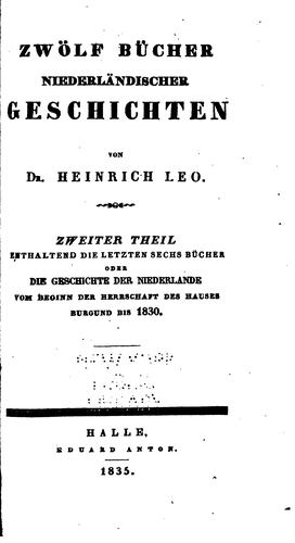 Zwölf Bücher niederländischer Geschichten