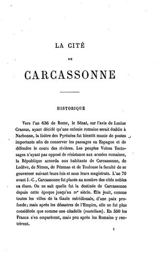 La cité de Carcassonne (Aude)