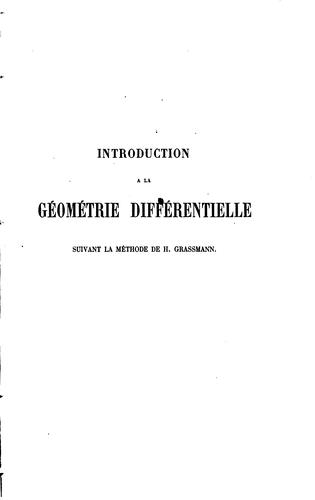Introduction à la géométrie différentielle