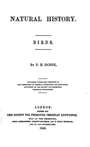 Natural history: birds