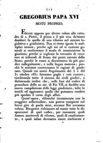 Regolamento legislativo e giudiziario per gli affari civili