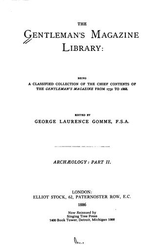 The Gentleman's magazine library