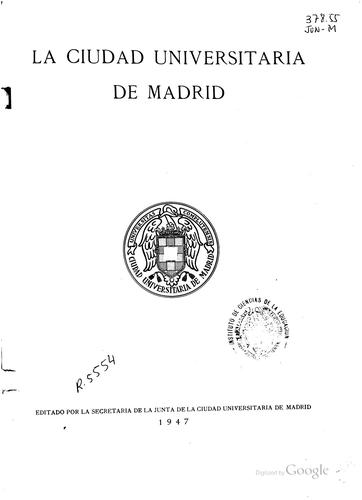 La ciudad universitaria de Madrid