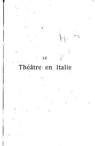 Le th©©Øtre en Italie
