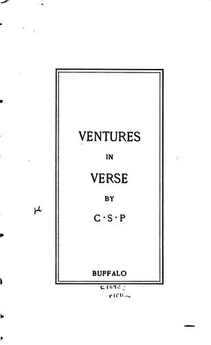 Ventures in verse