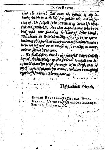 A treatise of the covenant of grace