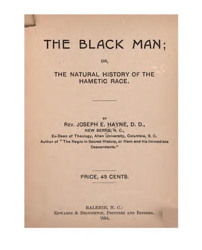 The black man
