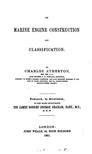 On  marine engine construction and classification