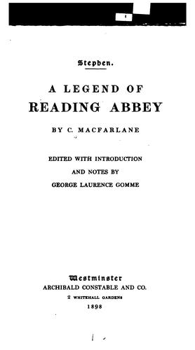 A legend of Reading abbey