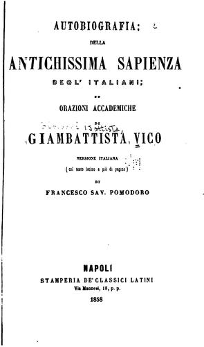 Opere di Giambattista Vico