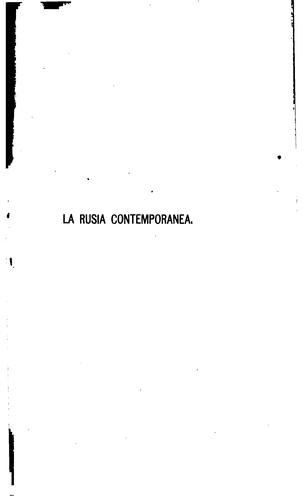 La Rusia contemporanea