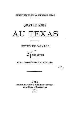 Quatre mois au Texas