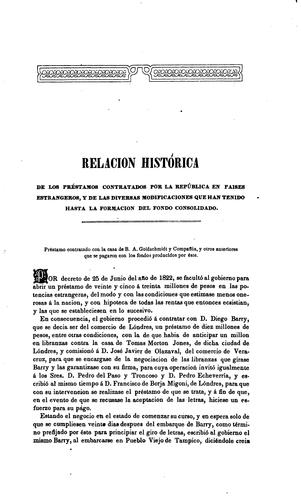 Liquidacion general de la deuda esterior de la República Mexicana hasta fin de diciembre de 1841