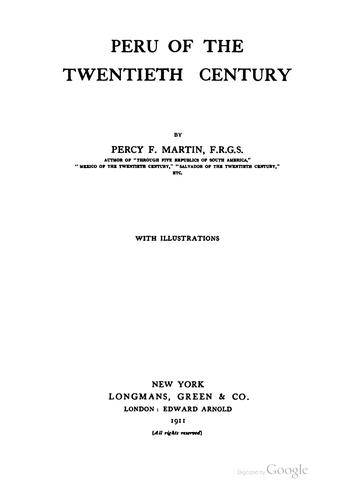 Peru of the twentieth century