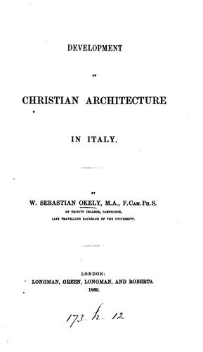 Development of Christian architecture in Italy
