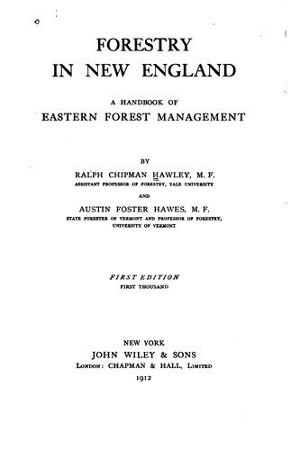 " Forestry in New England"