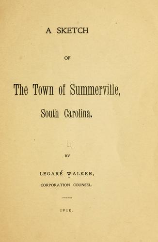A sketch of the town of Summerville, South Carolina