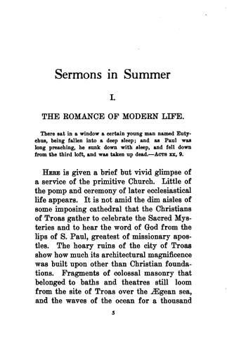 Sermons in summer
