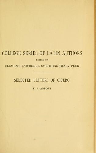 Selected letters of Cicero