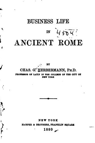 Business life in ancient Rome