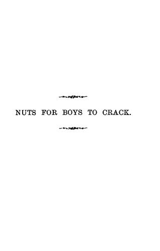 Nuts for boys to crack