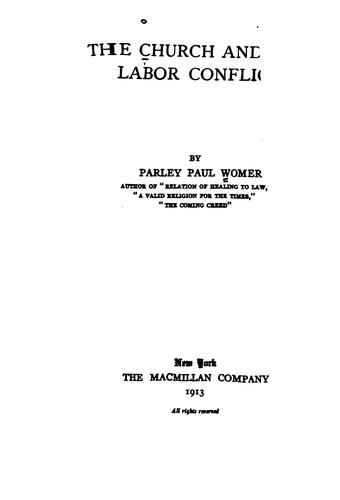 The church and the labor conflict