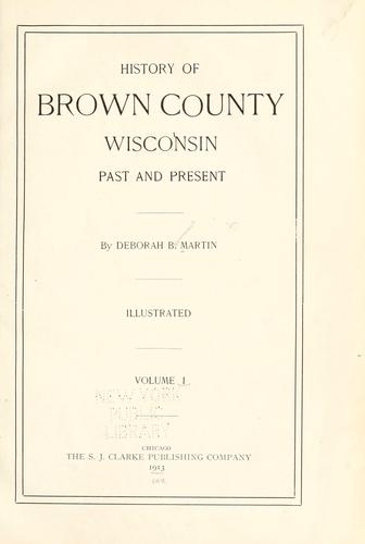 History of Brown County, Wisconsin