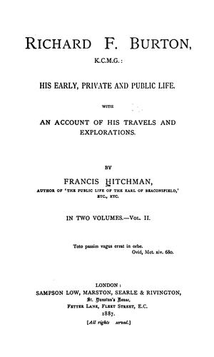 Richard F. Burton ..