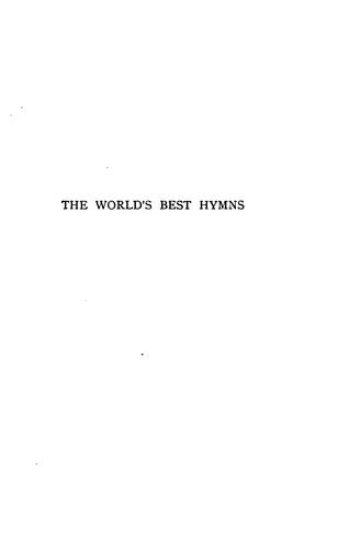 The world's best hymns