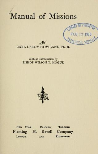 Manual of missions