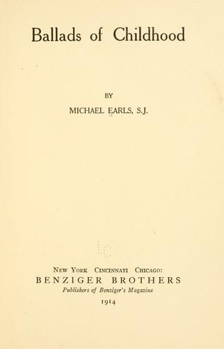 Ballads of childhood