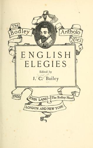 English elegies