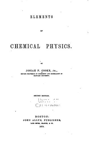 Elements of chemical physics