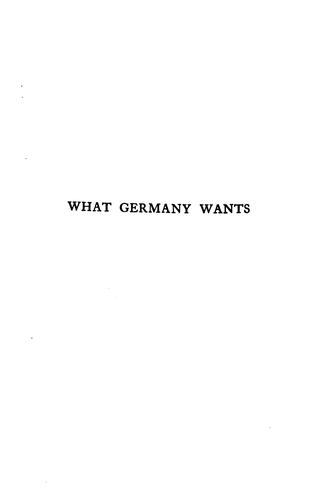 What Germany wants