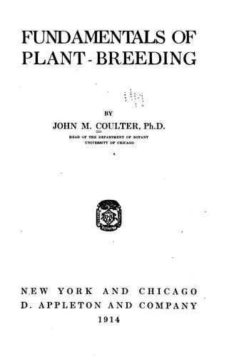 Fundamentals of plant-breeding