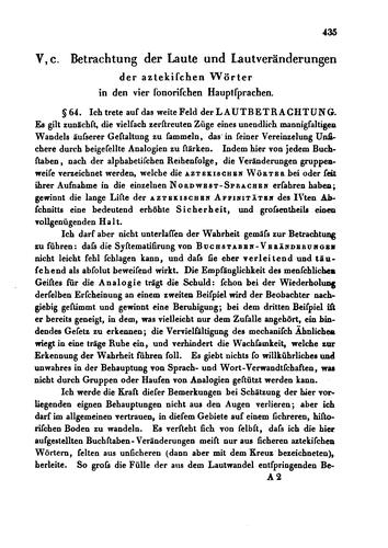 Die Lautveränderung aztekischer Wörter in den sonorischen Sprachen und die sonorische Endung ame