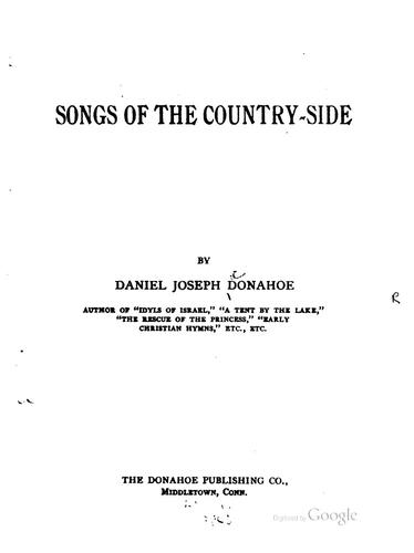 Songs of the country-side