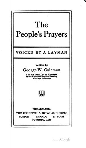 Essays, dialogues and thoughts