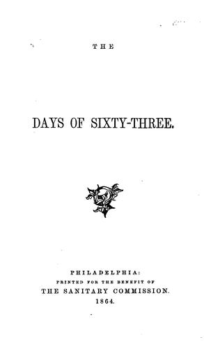 The days of sixty-three
