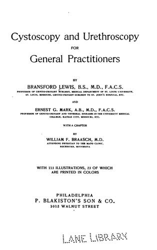 Cystoscopy and urethroscopy for general practitioners
